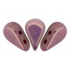 Les perles par Puca® Amos kralen Opaque mix violet-gold ceramic 03000/14496